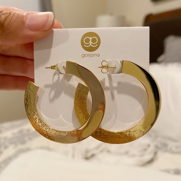 Gorjana Gold Hoop Earrings - Picture 1 of 2